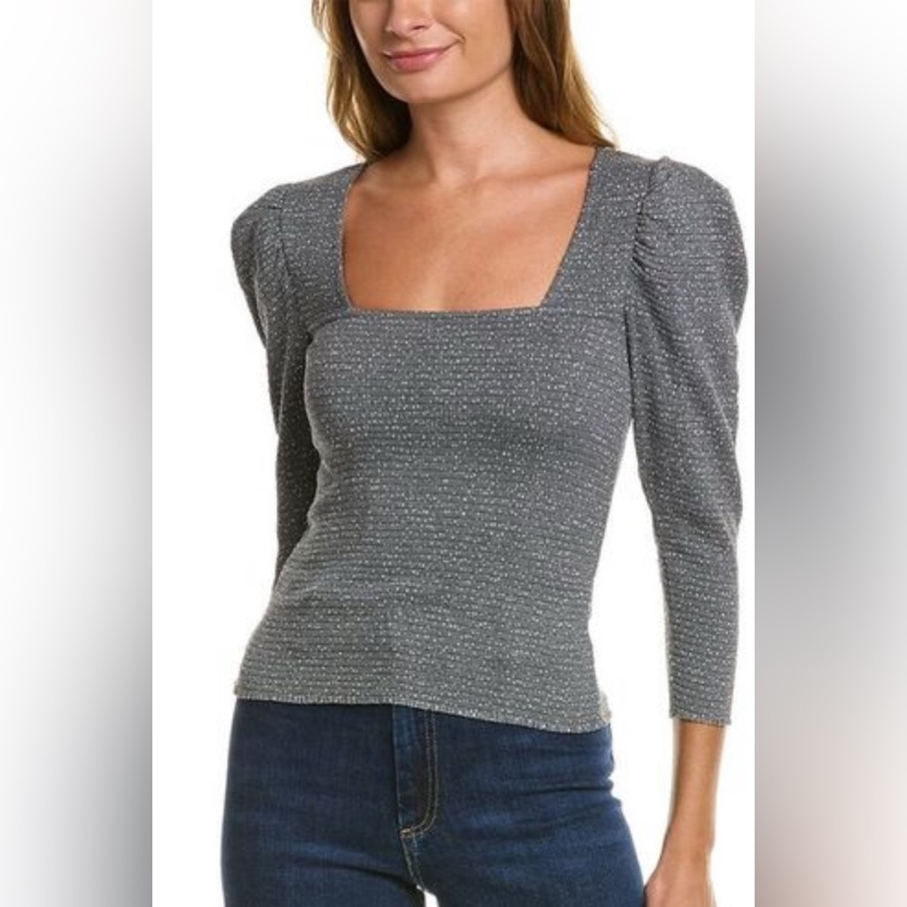 NWOT Nation LTD Smocked Puff Sleeve Square Neck size XS